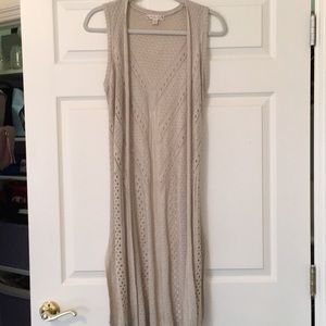 Cardigan duster vest